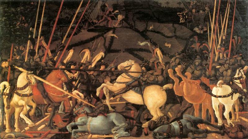 UCCELLO, Paolo Bernardino della Ciarda Thrown Off His Horse wt china oil painting image